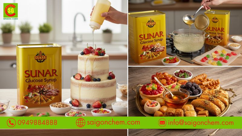 Mạch nha làm chất tạo ngọt cho bánh và kẹo