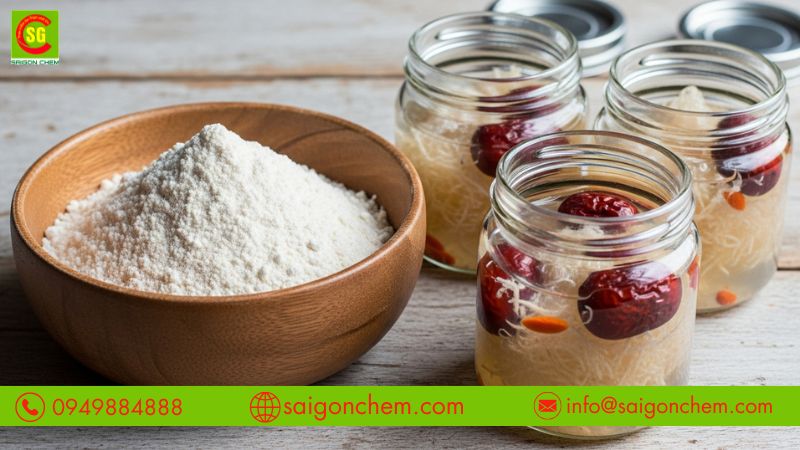 Ứng dụng Xanthan Gum trong nhiều sản phẩm yến chưng