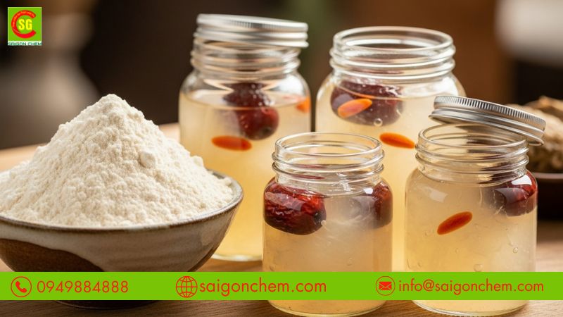 Xanthan Gum chống lắng cặn yến chưng được công nhận là an toàn
