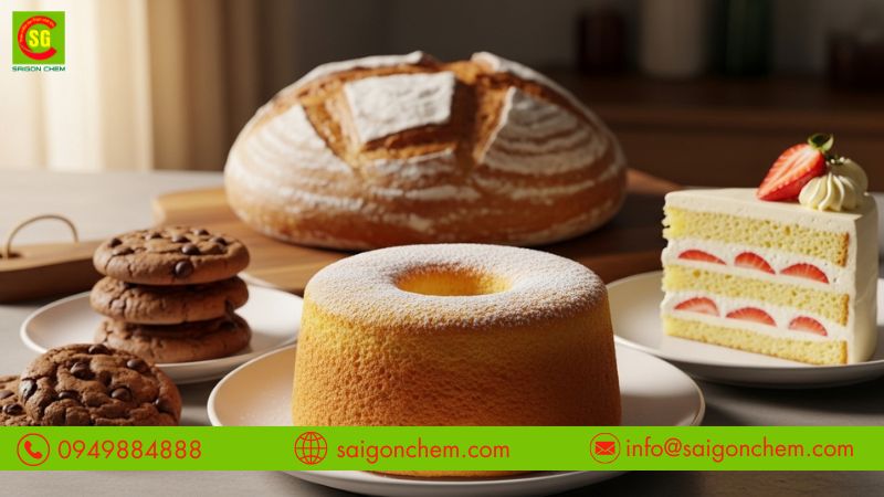 Ứng dụng Whole Milk Powder trong bánh bông lan, bánh kem, bánh quy