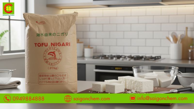 Nigari dùng phổ biến trong chế biến đậu hũ