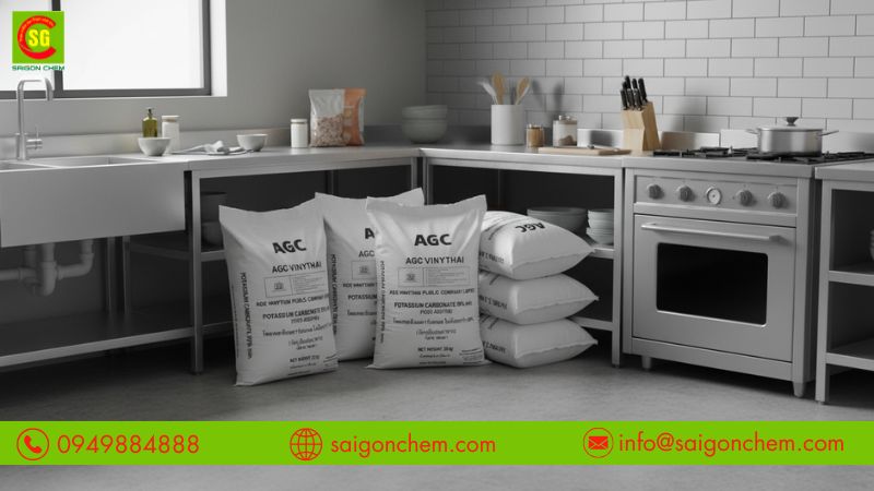 K2CO3 dễ hút ẩm nên cần bảo quản đúng cách