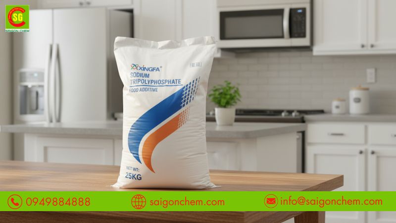 Công dụng Sodium Tripolyphosphate giúp giữ nước, ổn định cấu trúc
