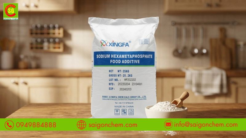 Sodium Hexametaphosphate giúp cải thiện cấu trúc và tăng độ ổn định