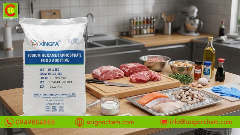 Giúp thịt và hải sản giữ độ ẩm và cấu trúc ổn định khi bảo quản