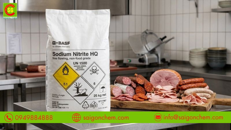 Giúp xúc xích và thịt nguội giữ màu hồng đặc trưng
