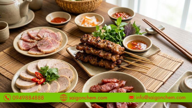 Hương thịt giúp xúc xích và giò chả thơm ngon