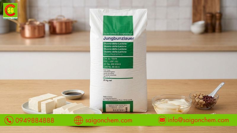 Đậu hũ non sử dụng GDL có kết cấu mềm mịn đẹp mắt