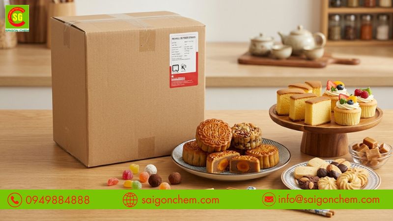 Bột lòng đỏ giúp bánh kẹo có màu sắc đẹp mắt