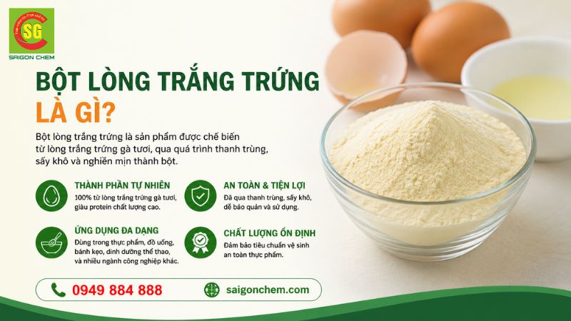 Tìm hiểu về bột lòng trắng trứng là gì